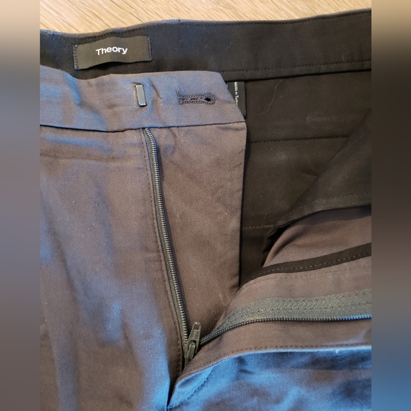 Theory Beck pp solid twill shorts in grey mens size 33 - Picture 14 of 14